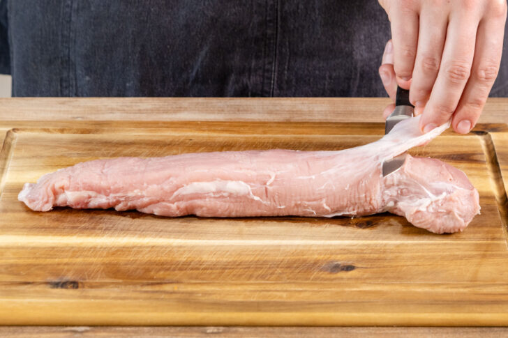 Schweinefilet parieren