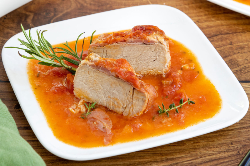 Schweinefilet in Sahnesoße aus dem Backofen | Rezept - eat.de