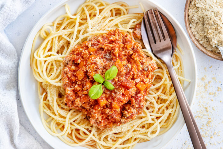 Vegetarische Tofu-Bolognese