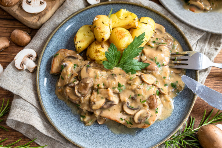 Champignon-Rahm-Schnitzel