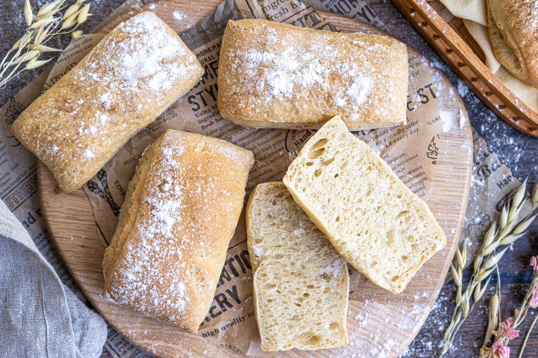 Ciabatta-Brötchen