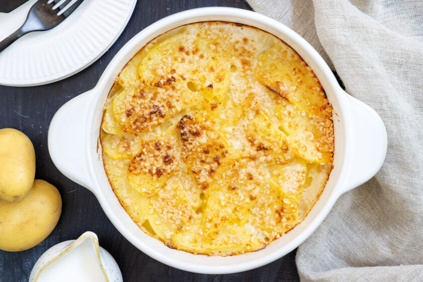 Einfaches Kartoffelgratin