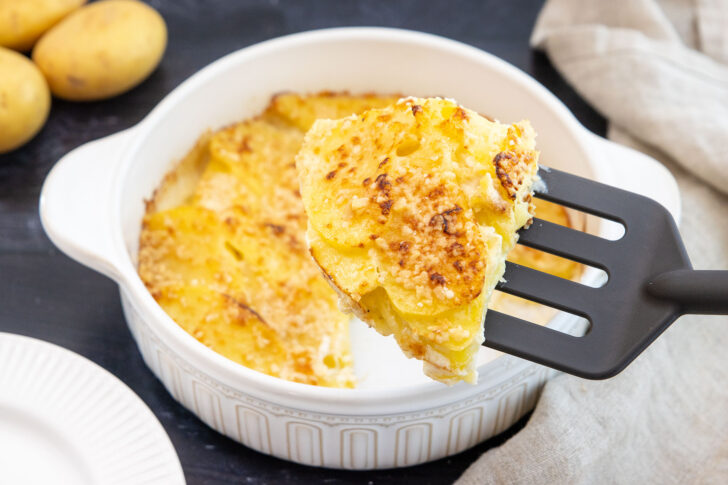 Einfaches Kartoffelgratin