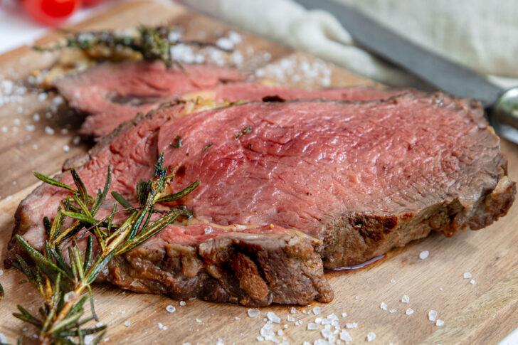 Entrecôte am Stück im Backofen zubereiten 