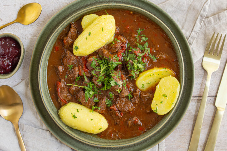 Gulasch im Schnellkochtopf