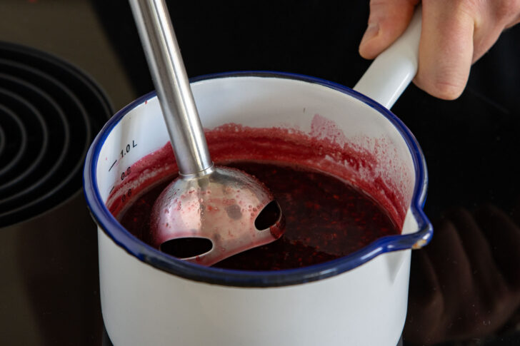 Himbeeren pürieren