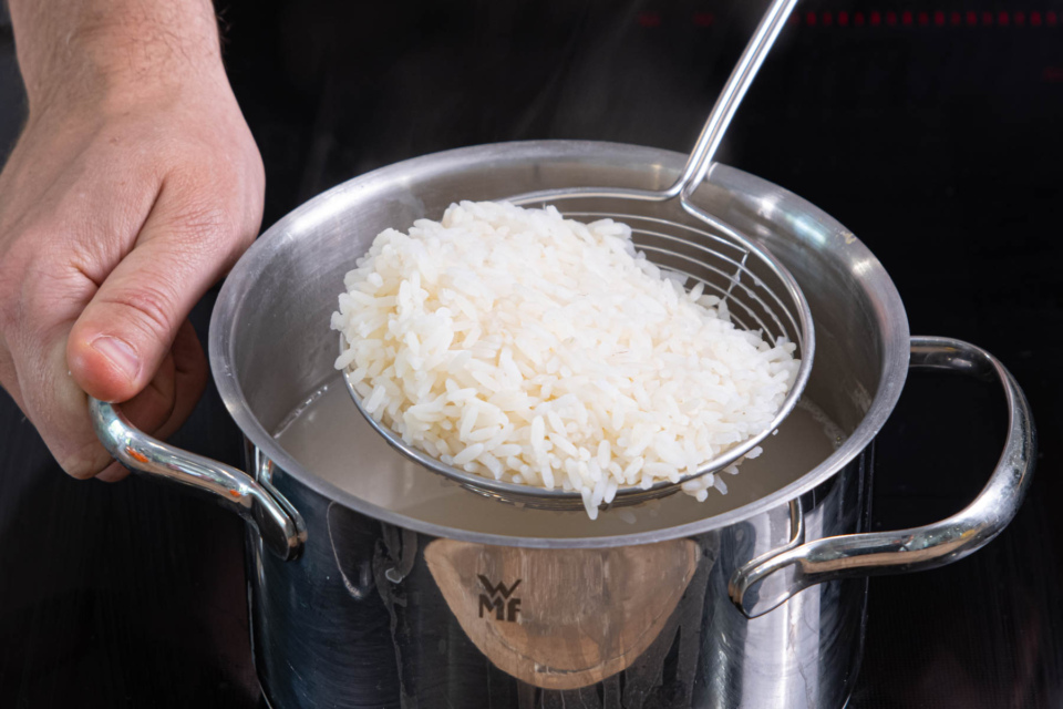 Hühnerfrikassee mit Reis | Rezept