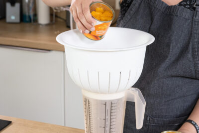Mandarinen abtropfen lassen