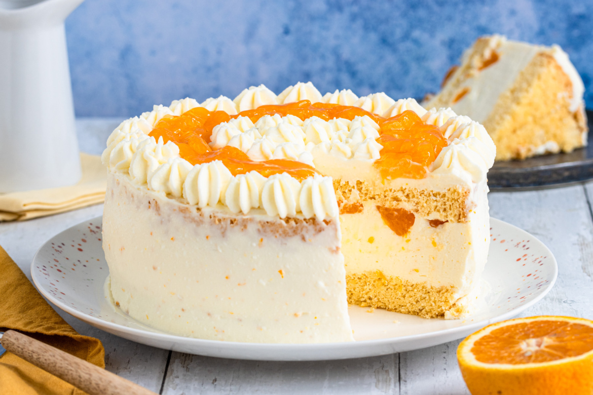 Käse-Sahne-Torte mit Mandarinen | Rezept- eat.de