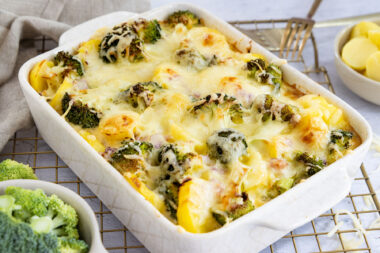 Kartoffelgratin mit Brokkoli