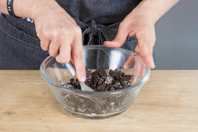 Oreo Kekse zerkleinern