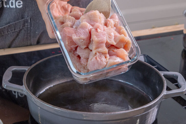 Fleisch anbraten