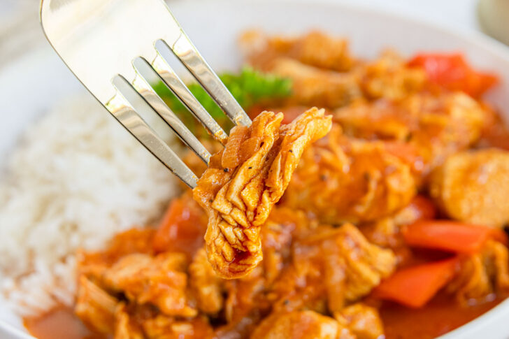 Putengulasch mit Paprika