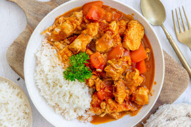 Putengulasch mit Paprika
