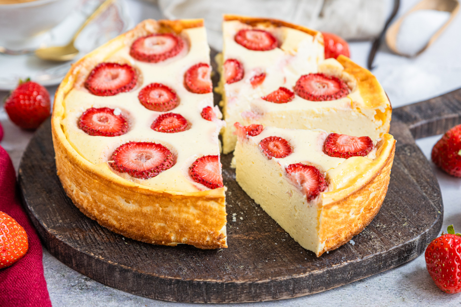 Quarkkuchen ohne Zucker | Rezept- eat.de