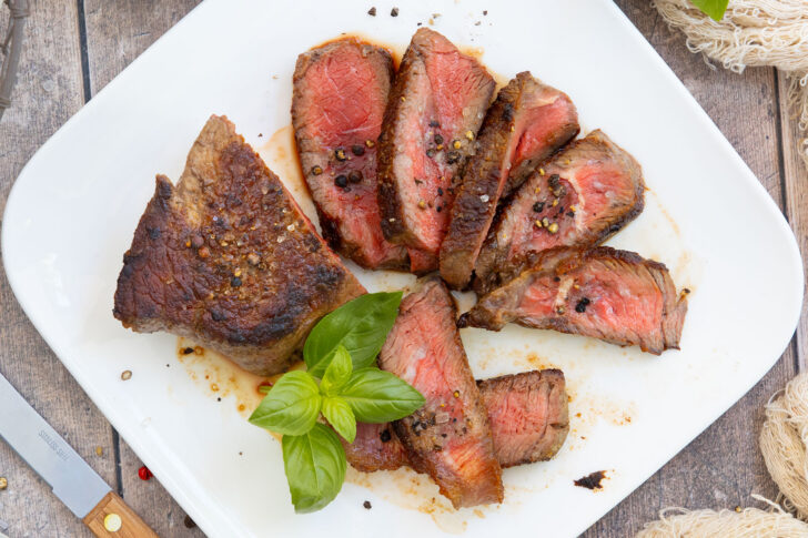 Rinderhüftsteak richtig braten.