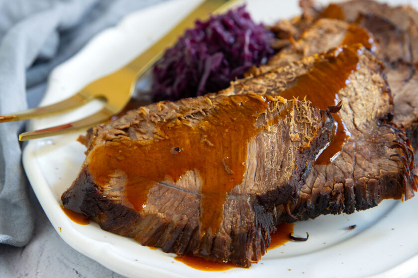 Rinderschmorbraten mit Rotwein