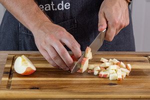 Apfel würfeln