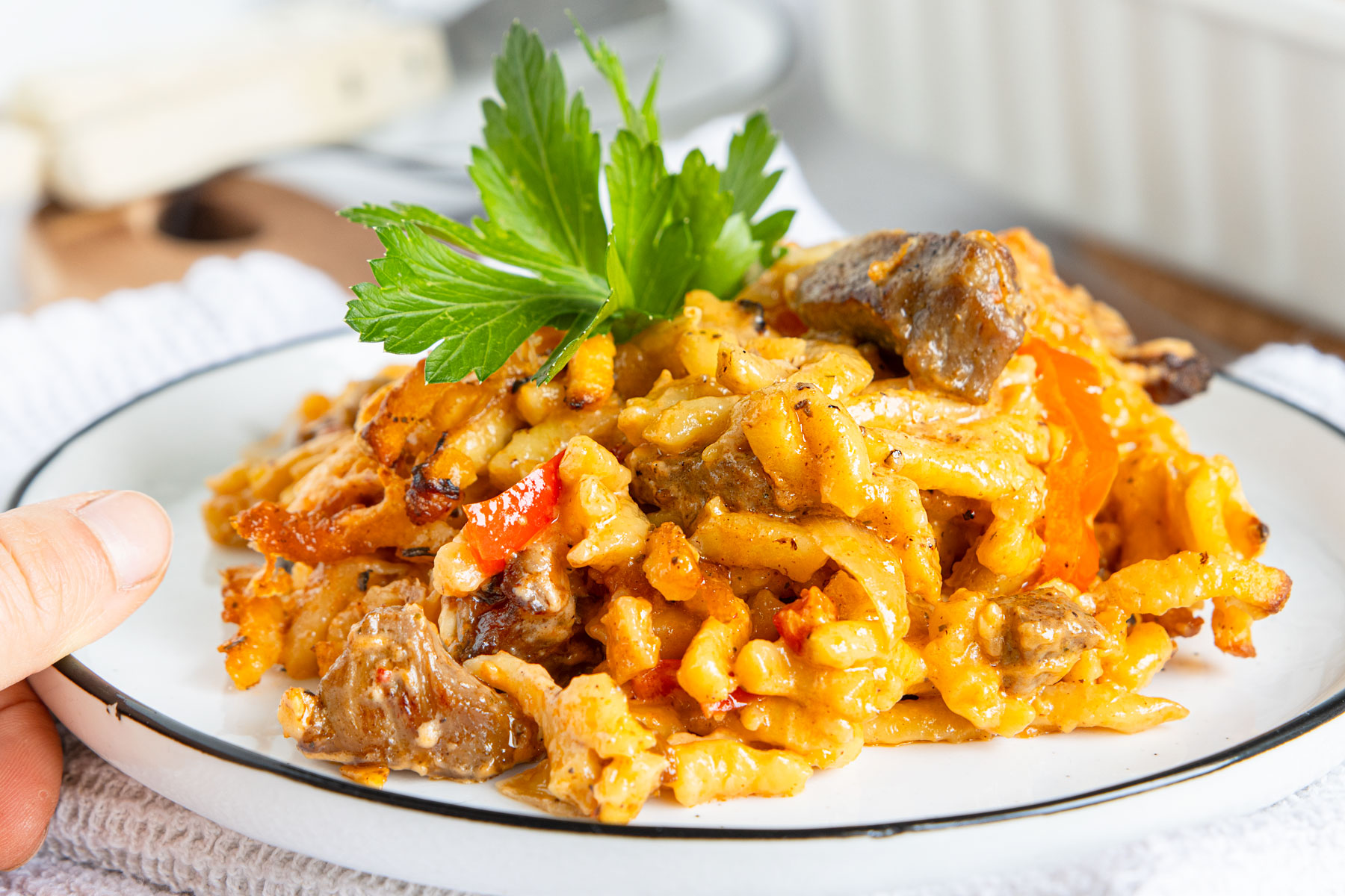 Gyros-Spätzle-Auflauf
