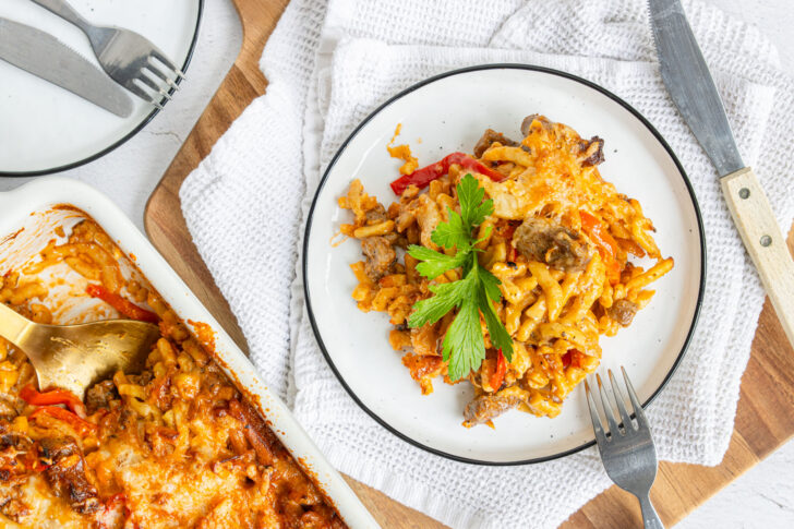 Gyros-Spätzle-Auflauf