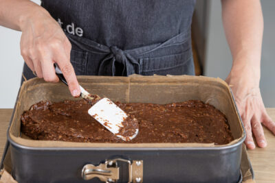 Zucchini-Brownies backen