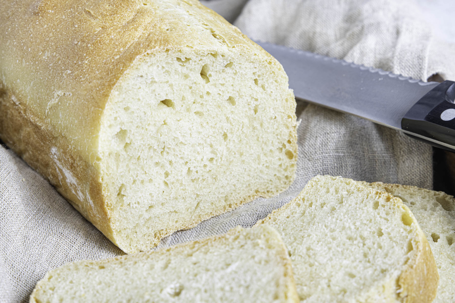 Einfaches Weißbrot mit Backpulver backen | Rezept