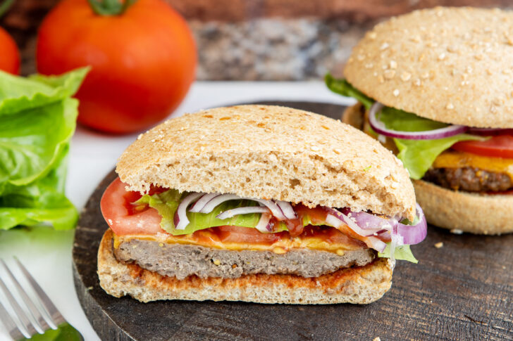 Burger aus der Heißluftfritteuse