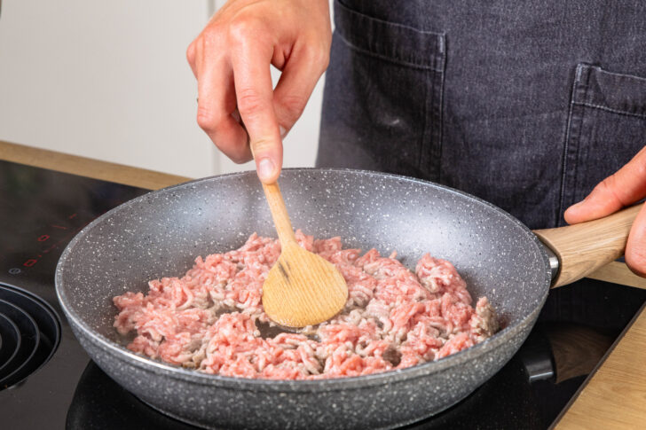 Hackfleisch anbraten