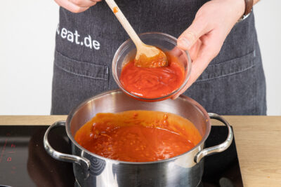 Ketchup dazugeben