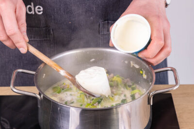 Creme fraiche dazugeben