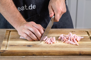 Kochschinken schneiden