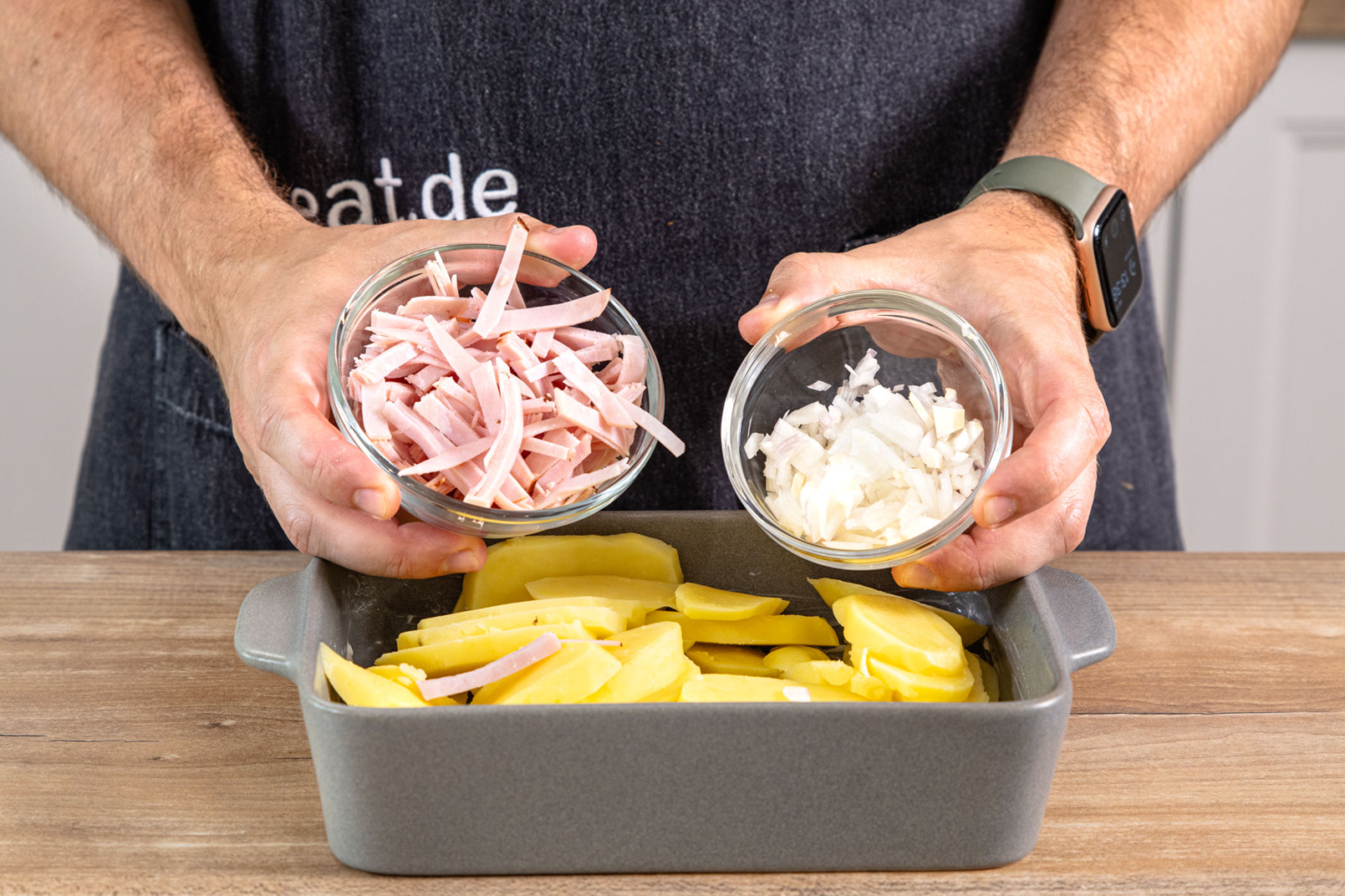 Kartoffel-Schinken-Gratin | Rezept