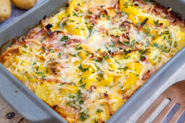 Kartoffel-Schinken-Gratin
