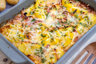 Kartoffel-Schinken-Gratin
