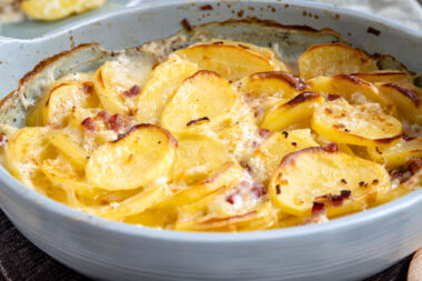 Kartoffelgratin mit Speck