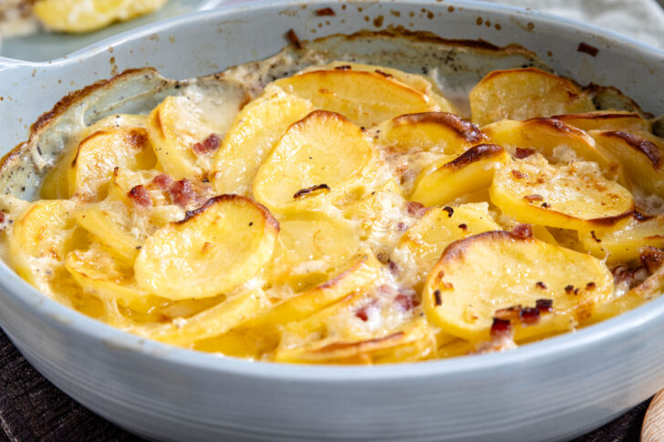Kartoffelgratin mit Speck