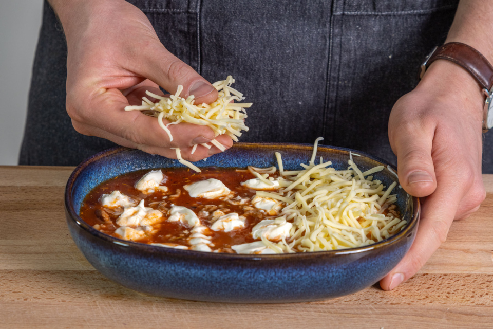 Makkaroni-Auflauf mit Hackfleisch