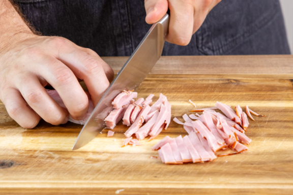 Makkaroniauflauf mit Schinken | Rezept