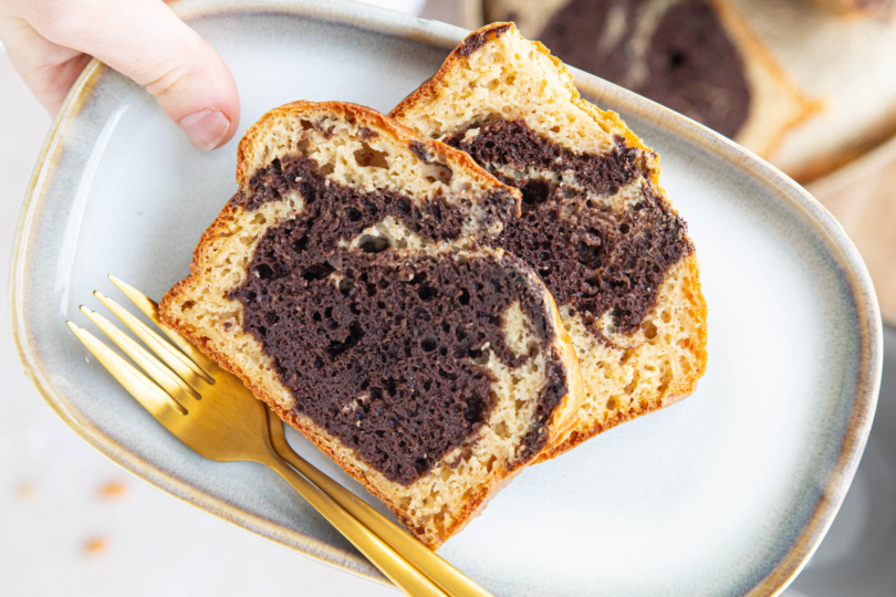 Marmorkuchen ohne Zucker