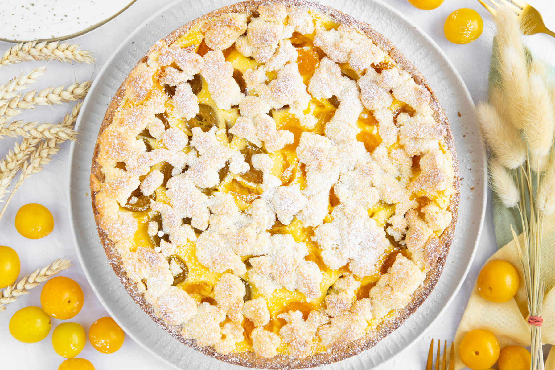 Mirabellenkuchen mit Schmand