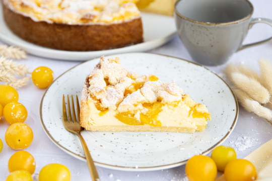Mirabellenkuchen mit Schmand