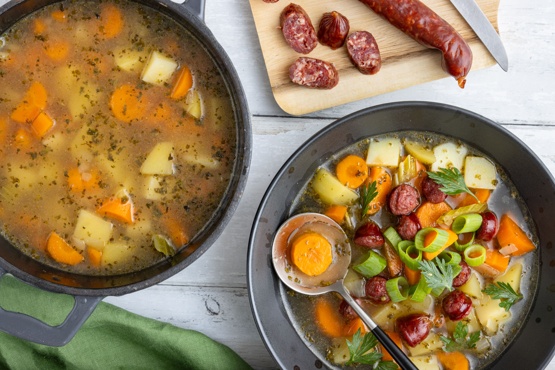 Möhreneintopf: Mohrrübeneintopf mit Kartoffeln