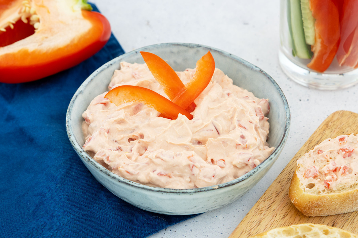 Paprika-Frischkäse-Dip
