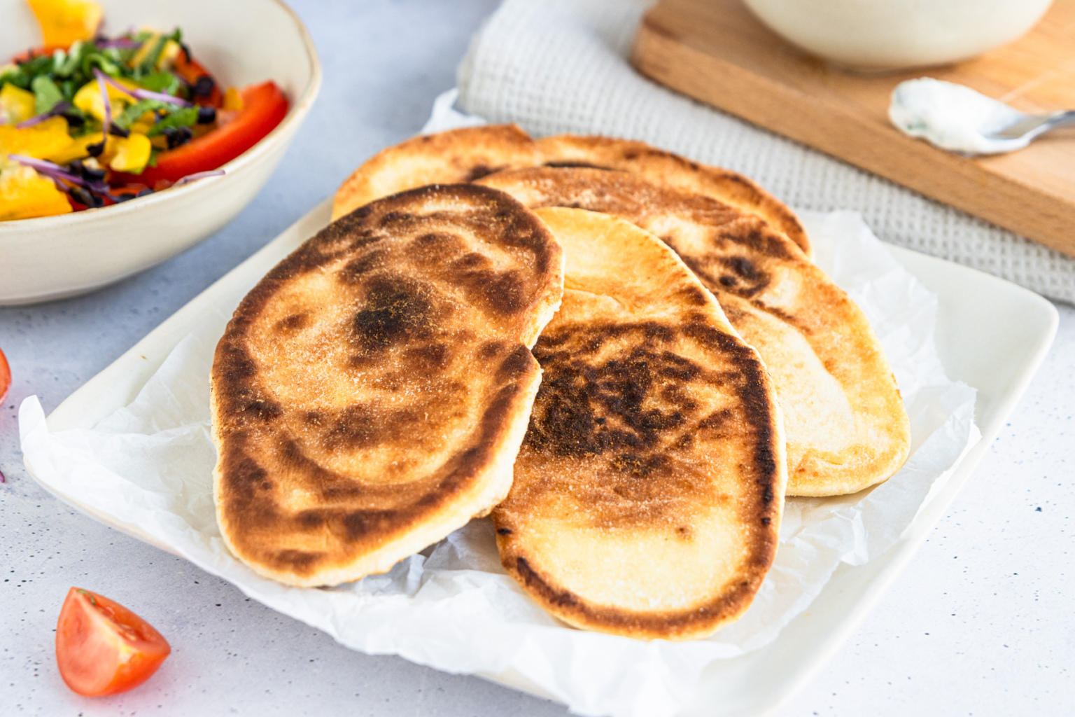 Arabisches Fladenbrot aus der Pfanne Rezept eat.de