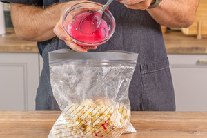Farbe zum Popcorn geben