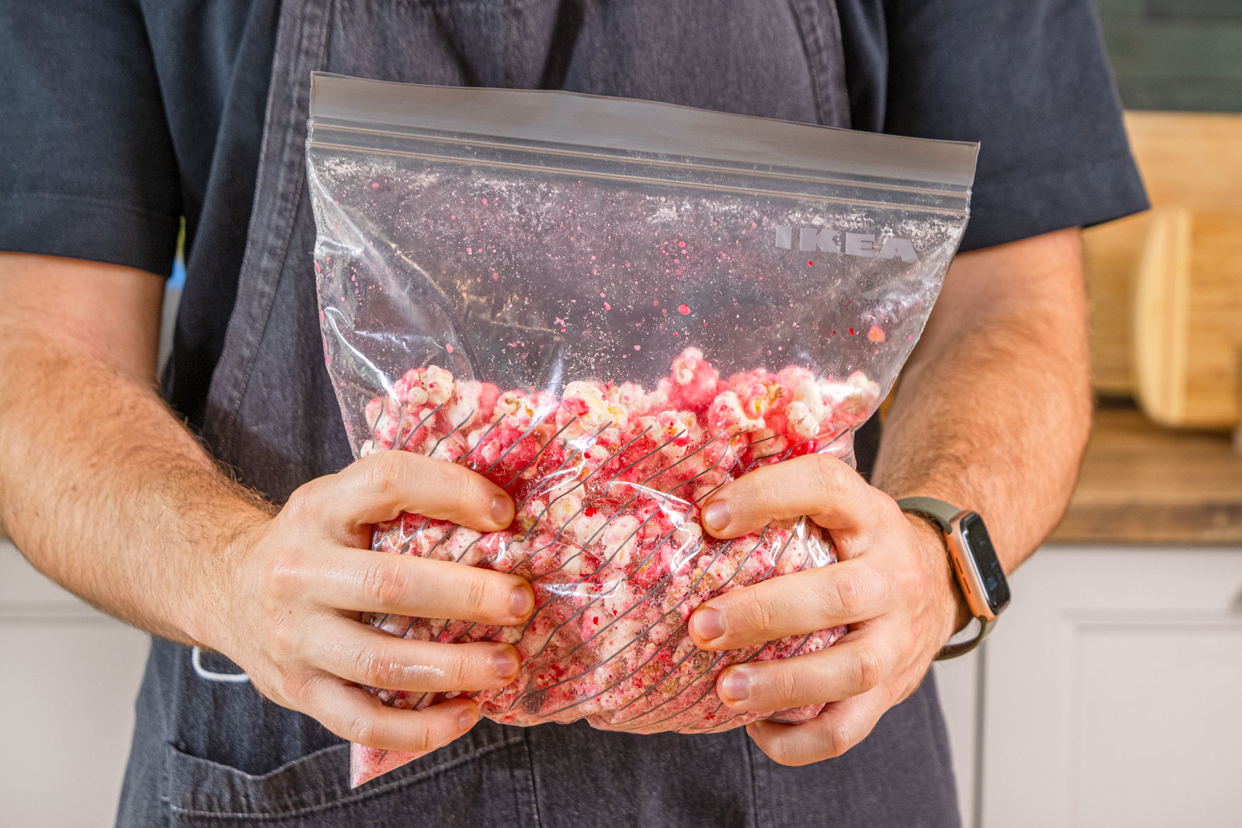 Popcorn mischen