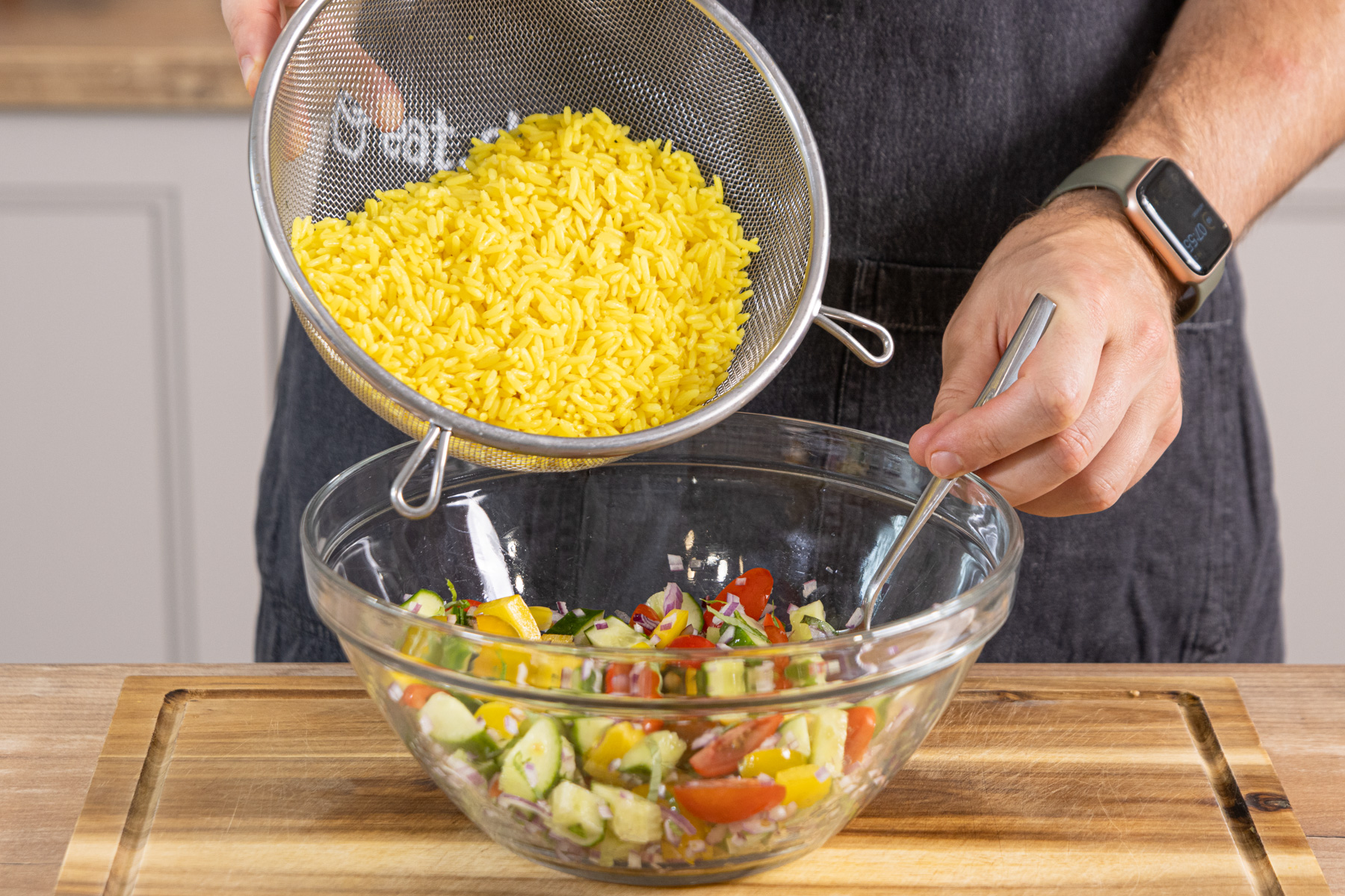 Reissalat mit Curry | Rezept- eat.de