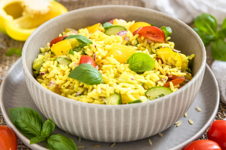 Reissalat mit Curry