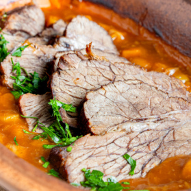 Rinderbraten im Römertopf