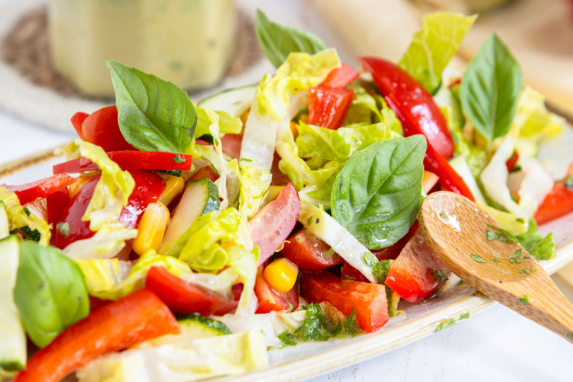 Schnelle Salatsoße für Blattsalate